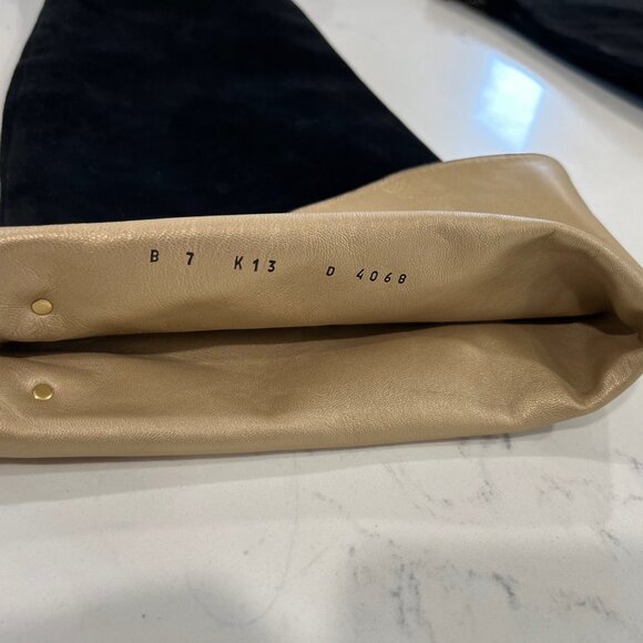 RARE VTG ST. JOHNS black Suede leather over the knee boots Size 7 - Picture 14 of 16